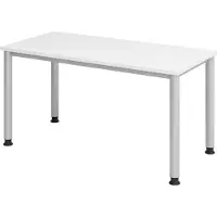 Hjh OFFICE PRO HILO 614 S - Tafelhoogte I In hoogte verstelbaar Wit/Zilver