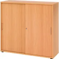 Hjh OFFICE PRO BETA 1753S - Hoogte van de map | 3 OH Schuifwandkast Beuken/Beuken
