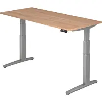 Hjh OFFICE PRO XBHM 19 SS - 180 x 80 Walnoot Tafelhoogte I Elektrisch in hoogte verstelbaar