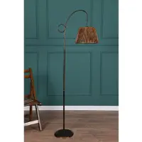 Opviq Vloerlamp Halve Maan - 162 cm - Zwart / Goud