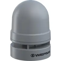 Werma Signaltechnik Sirene 160.700.75 Mini Sounder Dauer/Puls 24VAC/DC GY Pulstoon, Continu geluid 24 V 95 dB