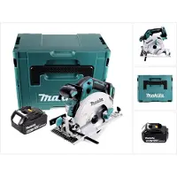 Makita DHS 680 T1J accu-handcirkelzaag 18 V 165 mm borstelloos + 1x accu 5,0 Ah + Makpac - zonder oplader