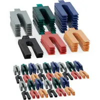 Relaxdays Uitvulplaatjes set van 288 - vulplaatjes - 1-6 mm - afstandsplaatjes - kunststof
