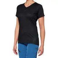 100% Airmatic Black Dames fietsshirt met korte mouwen