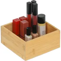 Relaxdays bureau organizer - bamboe - 7 x 15 x 15 cm