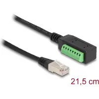 DeLOCK RJ45 Cable Cat.5e plug to Terminal Block Adapter 21.5 cm