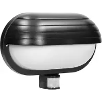 ORNO MUSAM Buitenlamp met Bewegingssensor - 180° Wandlamp IP44 - Weerbestendige Tuinverlichting - 230V, Max. 60W - Zwart