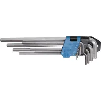 Bgs Winkelschlüssel-Satz extra lang Innensechskant 1,5 - 10 mm 9-tlg.