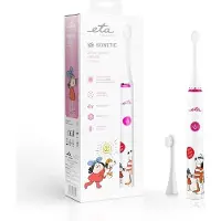 Eta Elektrische tandenborstel, Sonetic Kindertandenborstel 070690010 Oplaadbaar, Voor kinderen, Aantal poetsstanden 4, Roze/Whi