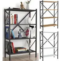 VCM Insasi4 wandkast 4 planken wit.