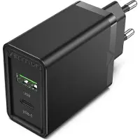 Vention Oplader Vention FBBB0-EU 20 W Zwart (1 Stuks)