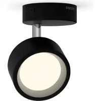 Philips Bracia single spot Zwart 27K 1x5.5W 27K