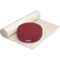 Yogistar Yoga-Set Comfort Edition - Meditation natur 75 x 200 cm bordeaux Fitnessmat