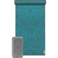 Yogistar Yoga-Set Starter Edition - lotus mandala (Yogamatte + 1 Yogablock)