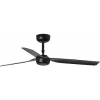 Faro Plafondventilator Punt M, DC, 3 bladen, zwart M, zwart, Woon-/ Eetkamer, metaal, Modern