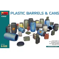 Other Modelbouwpakket Diorama - 49010 Plastic Barrels and Cans for Diorama Plastic - 1:48 - Modelbouw
