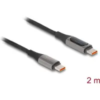 DeLOCK USB 2.0 Cable USB Type-C male to male PD 3.0 100 W with power indication 2 m