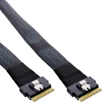 InLine Slim SAS-Kabel, SFF-8654 8i Naar SFF-8654 8i, 48 Gb/s, 0,75 m