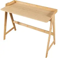 En.casa Bureau Härryda 80x123x53 cm bamboe