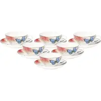 Villeroy & Boch Teetassen mit Untertassen Amazonia 140 ml Set van 6