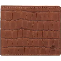 Esquire Portemonnee Dallas Croco Wallet Brown Bruine