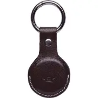 Golden Head Leren sleutelhanger Bari Schlüsselanhänger für AirTag 5114 Schokoladenbraun donkerbruin
