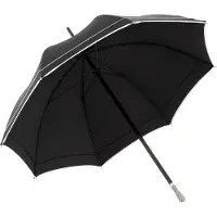 Doppler Kristallen Stick Paraplu 91 cm zwart