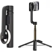 Nedis SEST300BK Bluetooth selfie stick zwart - Bluetooth 5.0 - 7" scherm - 61 cm