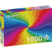 Enjoy Puzzle Stained Glass Rainbow Burst Puzzel (1000 stukjes)