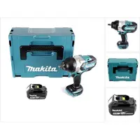 Makita DTW 1002 T1J accu slagmoersleutel 1/2" 18V 1000Nm borstelloos + 1x oplaadbare accu 5.0Ah + Makpac - zonder oplader