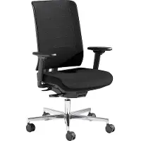 Schäfer Shop Bureaustoel SSI Proline Premium P2+ - 3D-synchroon mechanisme -stof - met armleuningen - zwart -