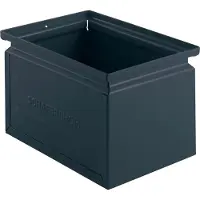 Schäfer Shop stapelbak, 3,5 l, 8 kg, L 210 x B 147 x H 130 mm, staal, RAL 5008 (grijsblauw)