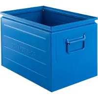 Schäfer Shop stapelbak, 40 l, 150 kg, L 480 x B 308 x H 301 mm, staal, RAL 5015 (hemelsblauw)