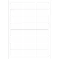 Schäfer Shop Universele etiketten, 64,6 x 33,8 mm, permanentklever 2400 stuks