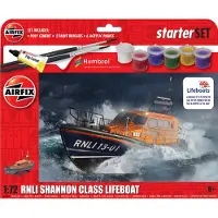 Airfix Modelbouwpakket Militaire voertuigen - 55015 Reddingsboot van de RNLI Shannon-klasse - Starter Set Plastic - 1:72 - Modelbouw