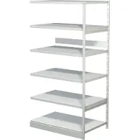 Kerkmann Complete stelling PROGRESS 500 T, aanbouwsectie, zonder achterwand, H 1900 x B 950 x D 640 mm