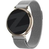 Bandz Milanese Loop band - Milanees smartwatch bandje 14mm met magneetsluiting geschikt voor Garmin Lily 2 (alleen tweede versie) - zilver