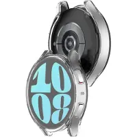Strap-it TPU case - geschikt voor Samsung Galaxy Watch 6 44mm - bescherming hoesje voor Galaxy Watch 6 44mm smartwatch - transparant
