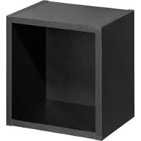 En.casa Wandrek Newport voor badkamer 25x27x21 cm zwart []