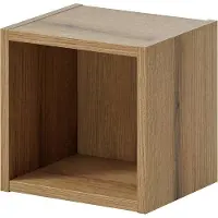 En.casa Wandrek Newport voor badkamer 25x27x21 cm eikenkleurig []