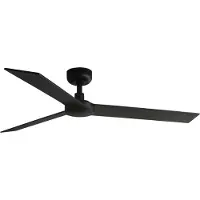 Faro Rudder Plafondventilator Black | Walnut | L (Ø132cm) | Without light