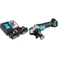 Makita DGA 520 RFX1 accu haakse slijper 18 V 125 mm X-LOCK Brushless + 2x accu 3.0 Ah + lader