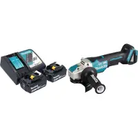 Makita DGA 520 RGX1 accu haakse slijper 18 V 125 mm X-LOCK Brushless + 2x accu 6.0 Ah + lader