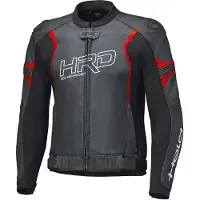 Held Street Rocket 4, leren jas geperforeerd ,Zwart/Neon-Rood ,60