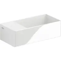 Clou Fontein Flush 3 Keramiek Wit Zonder Kraangat Links 35x10x18 cm