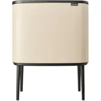 Brabantia Bo Touch Bin Prullenbak - 11 + 23 liter - Afvalscheiding - Soft Beige