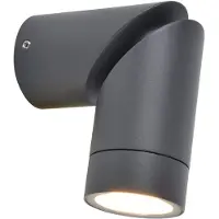 Lutec Tubon Wandlamp Donkergrijs -IP54 - excl. 1 x GU10