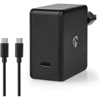 Nedis WCPD65W100BK Oplader USB-C 65 W | Snellaad functie | 3.0 / 3.25 A