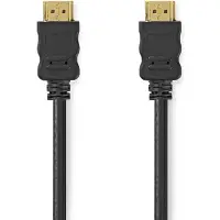 Nedis High Speed ??HDMI-Kabel met Ethernet | HDMI Connector | HDMI Connector | 4K@60Hz | ARC | 18 Gbps | 10.0 m | Rond | PVC | Zwart | Doos - CVGB34060BK100
