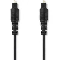Nedis Optische Audiokabel Fresh Green Box Toslink Mannelijk - Toslink Mannelijk 2m Zwart